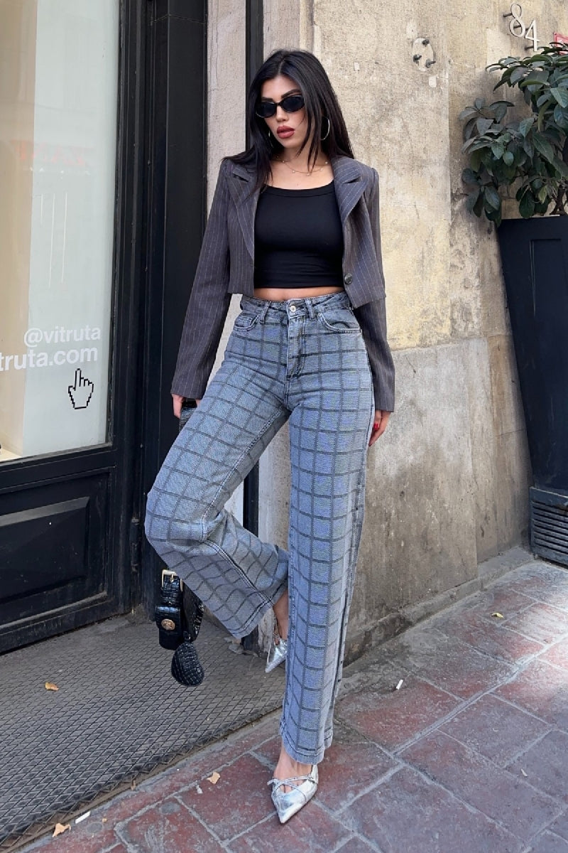 Grey Mom Jeans