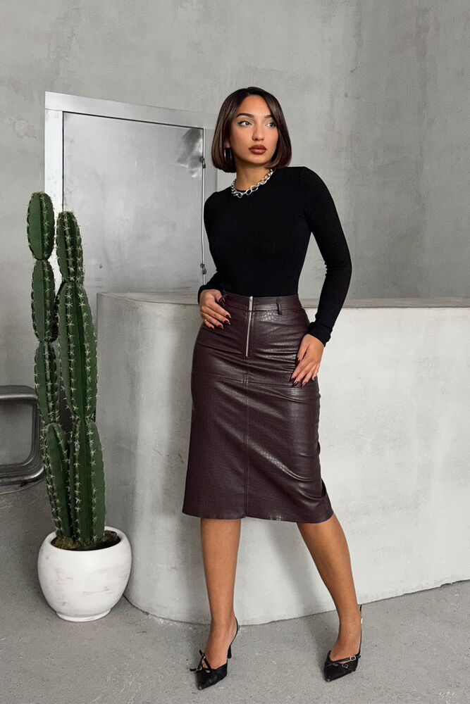 Leather skirt