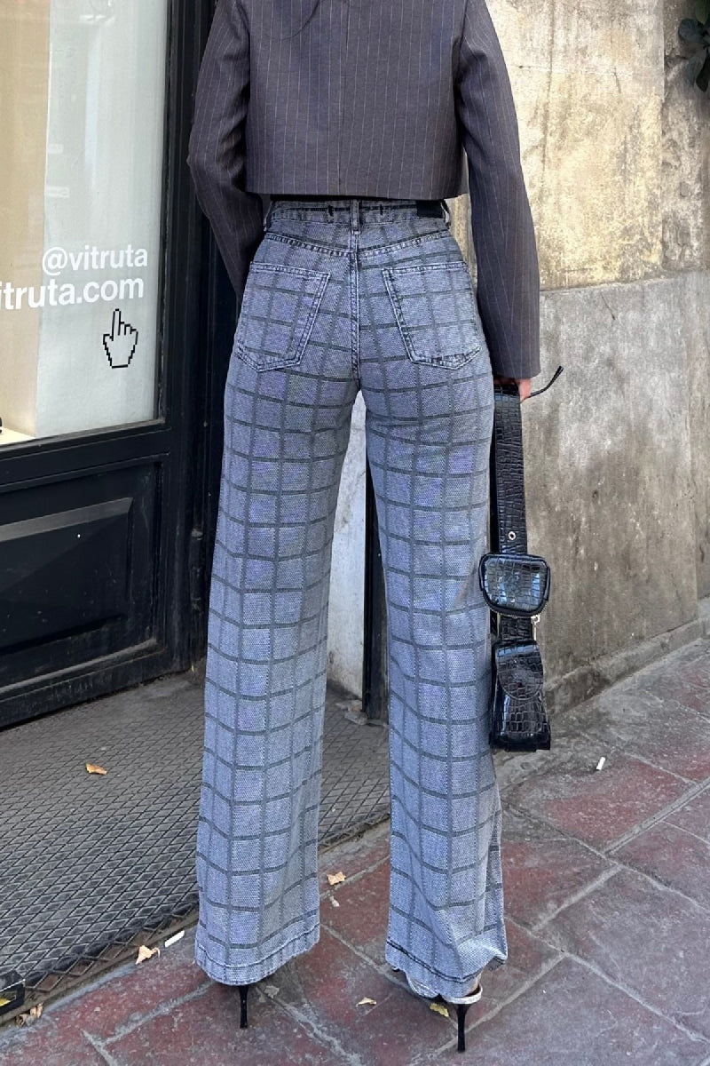 Grey Mom Jeans