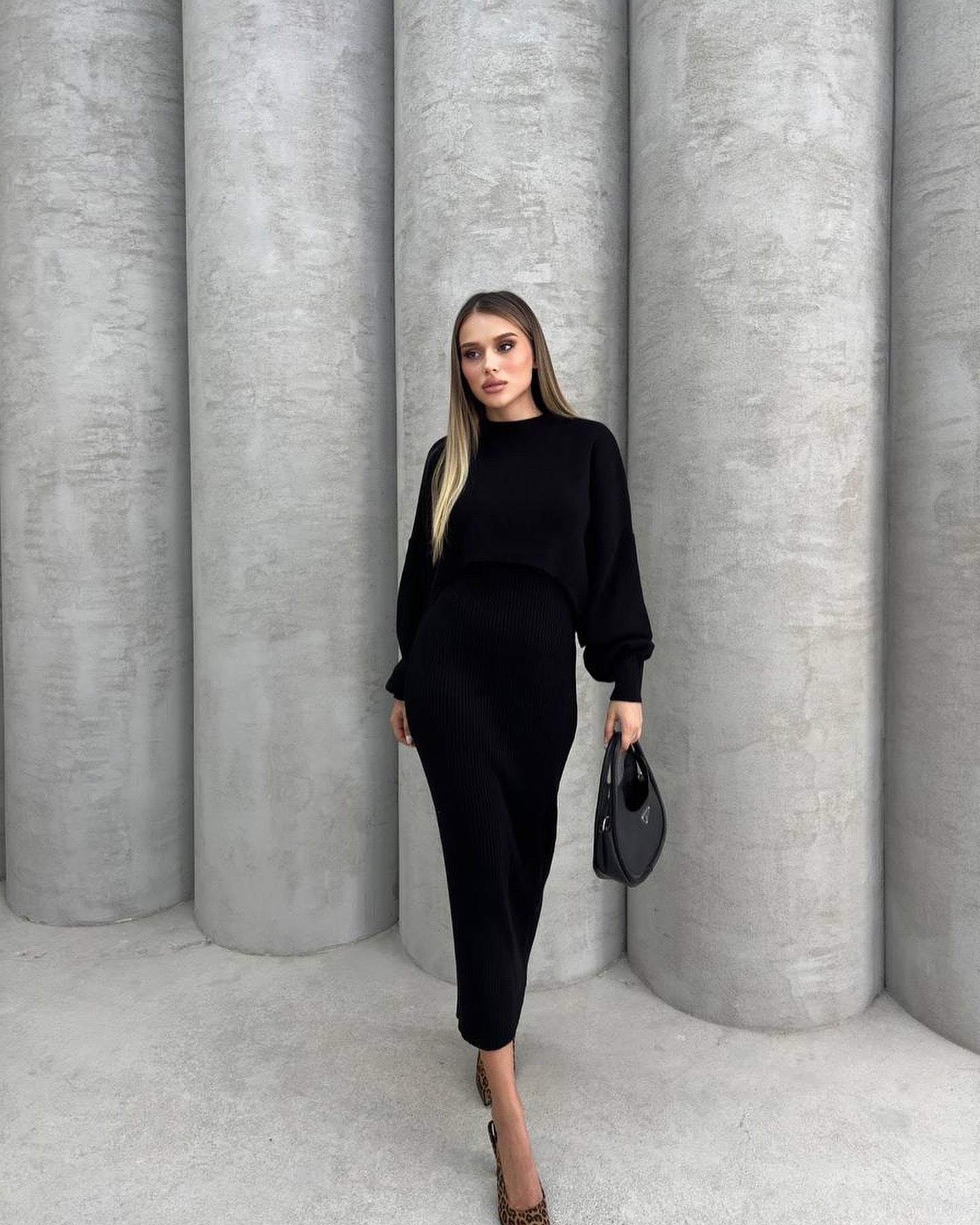 Knitted Sweater Dress