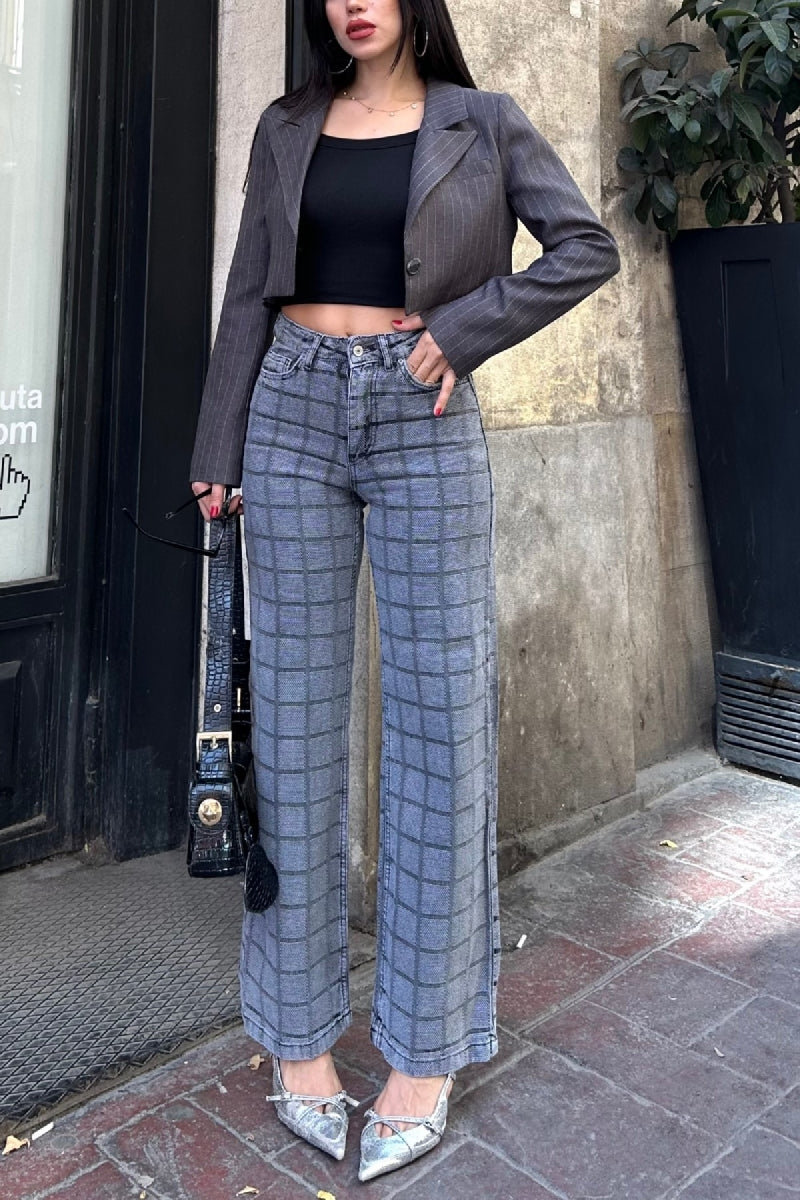 Grey Mom Jeans