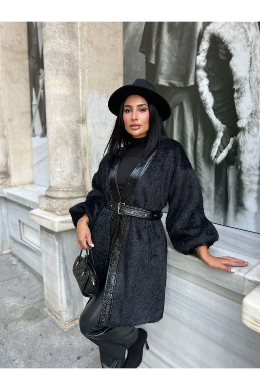 Wrapover coat