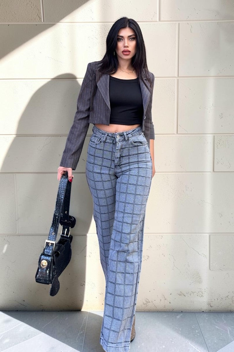 Grey Mom Jeans