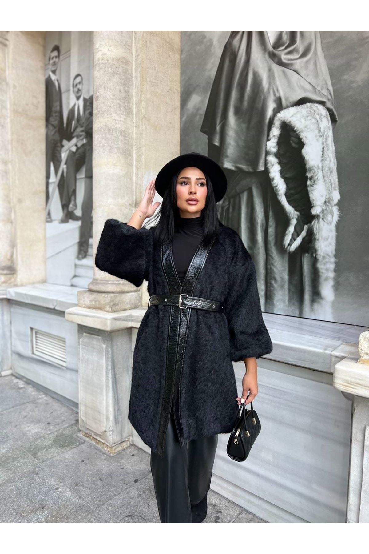 Wrapover coat