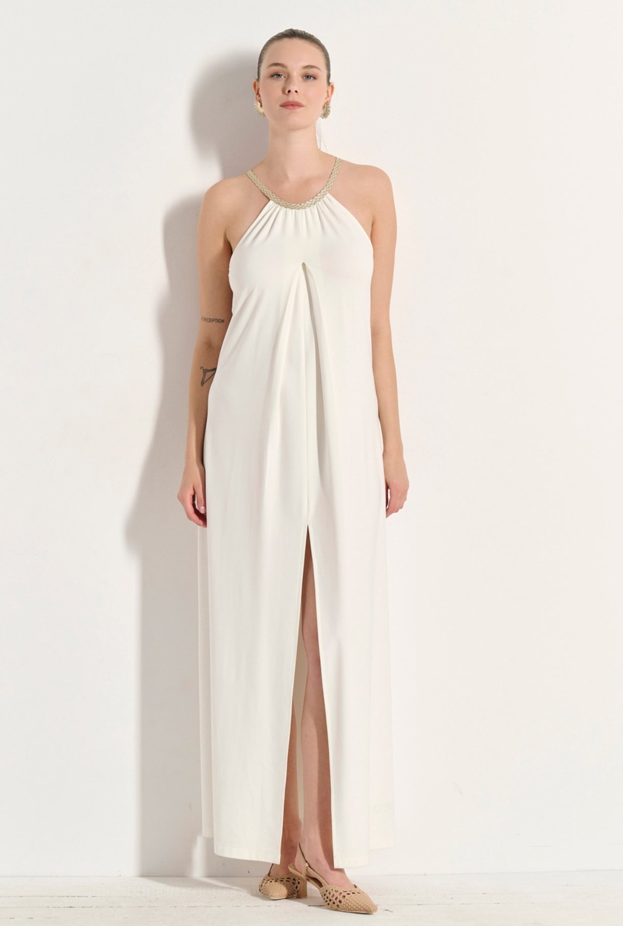Maxi dress off-white